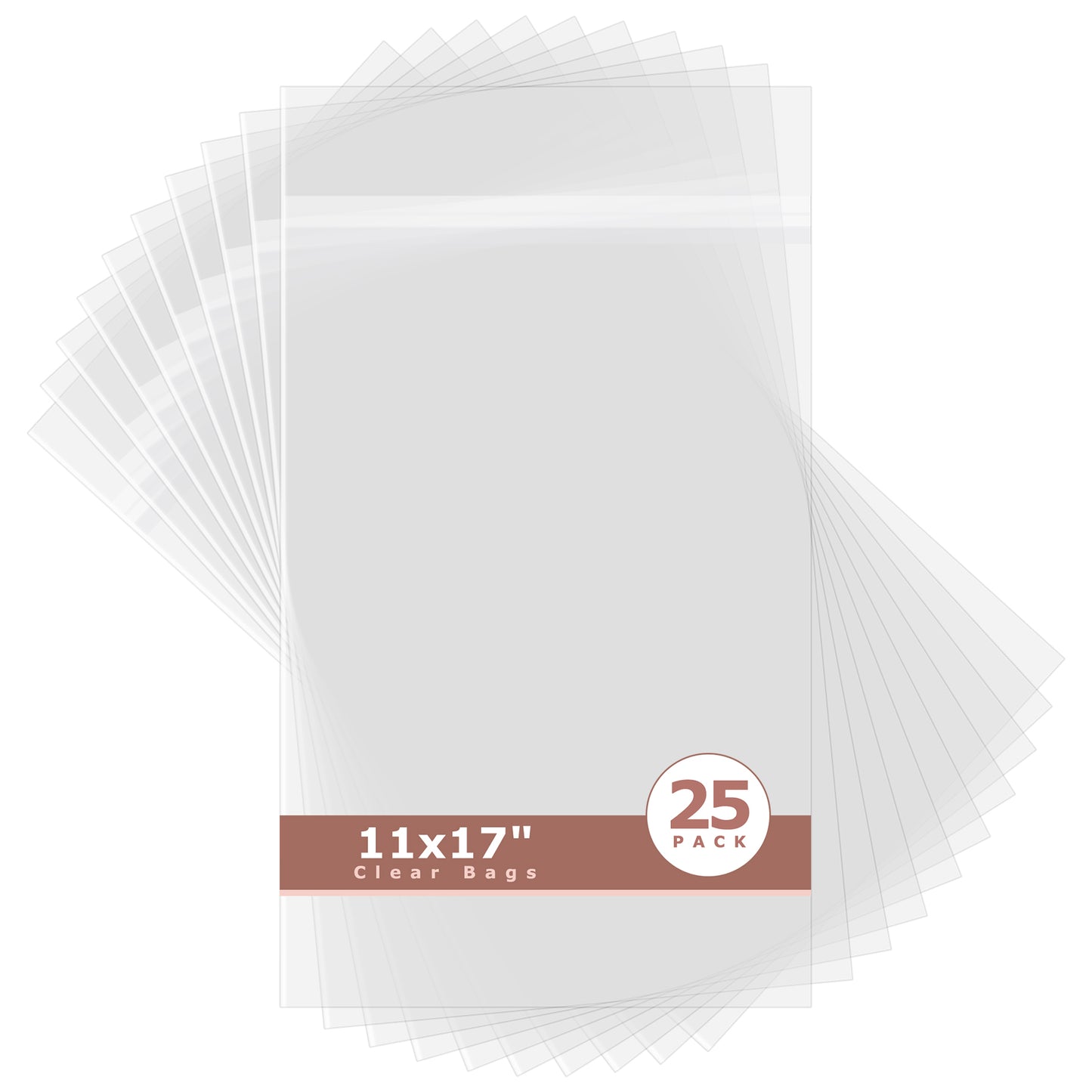 Crystal Clear Bags 25 Pack 11x17