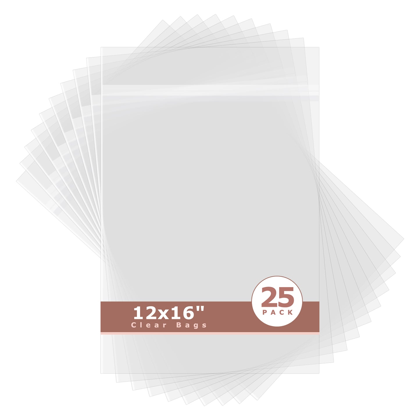 Crystal Clear Bags 25 Pack 12x16