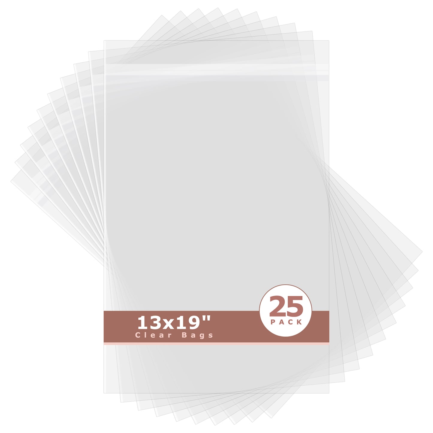 Crystal Clear Bags 25 Pack 13x19