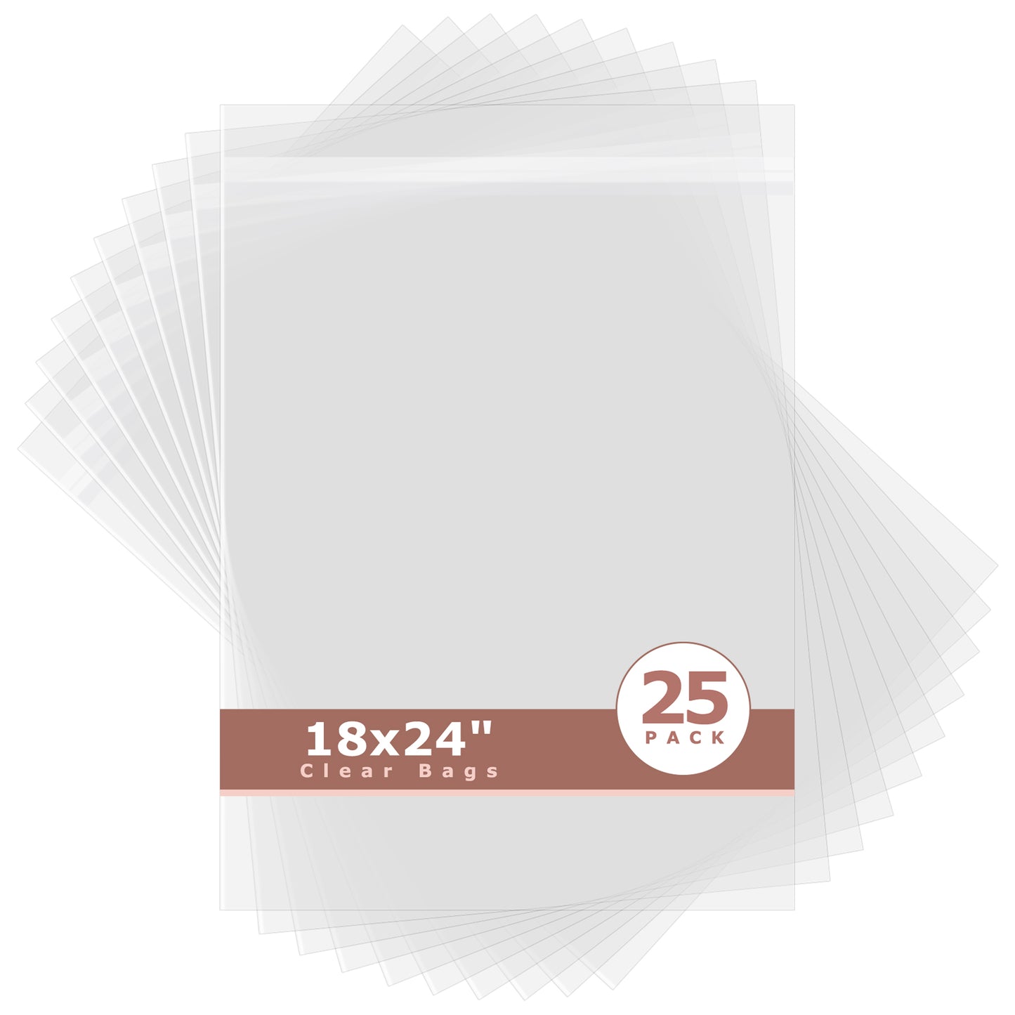Crystal Clear Bags 25 Pack 18x24