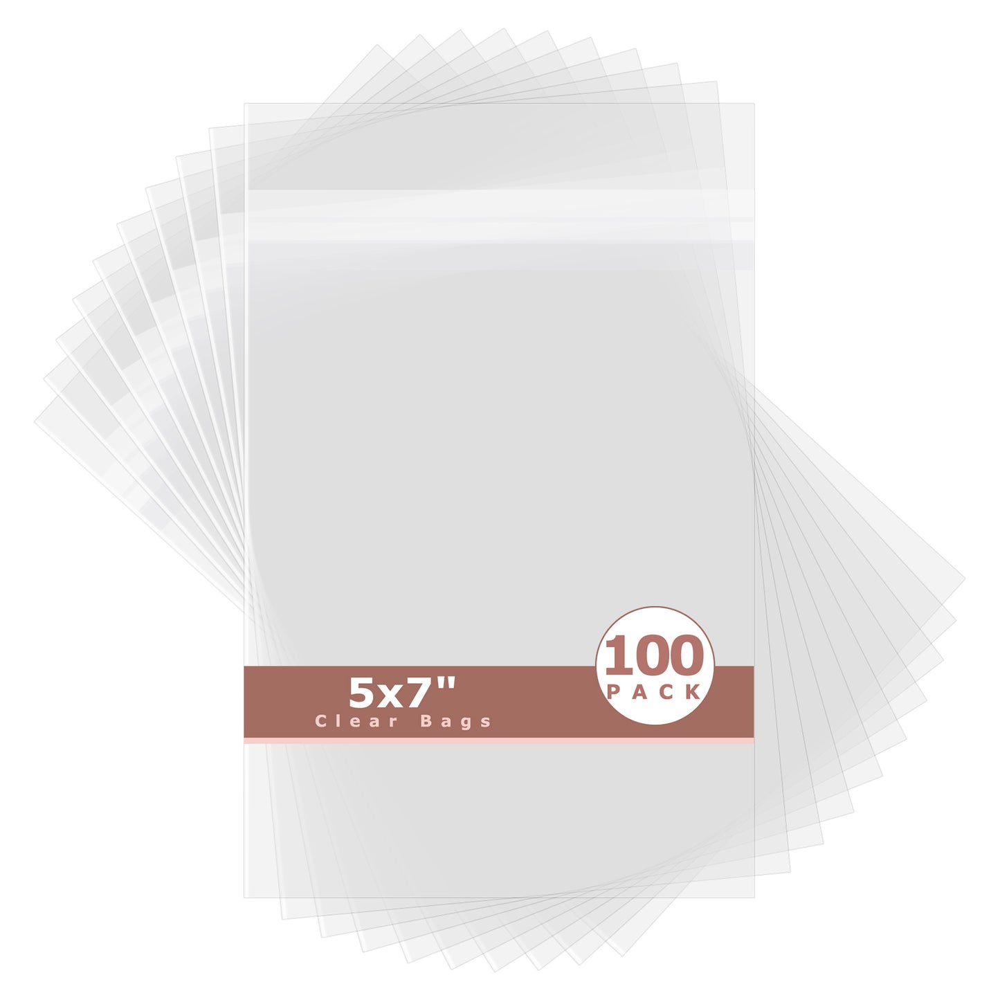 Crystal Clear Bags 100 Pack 5x7