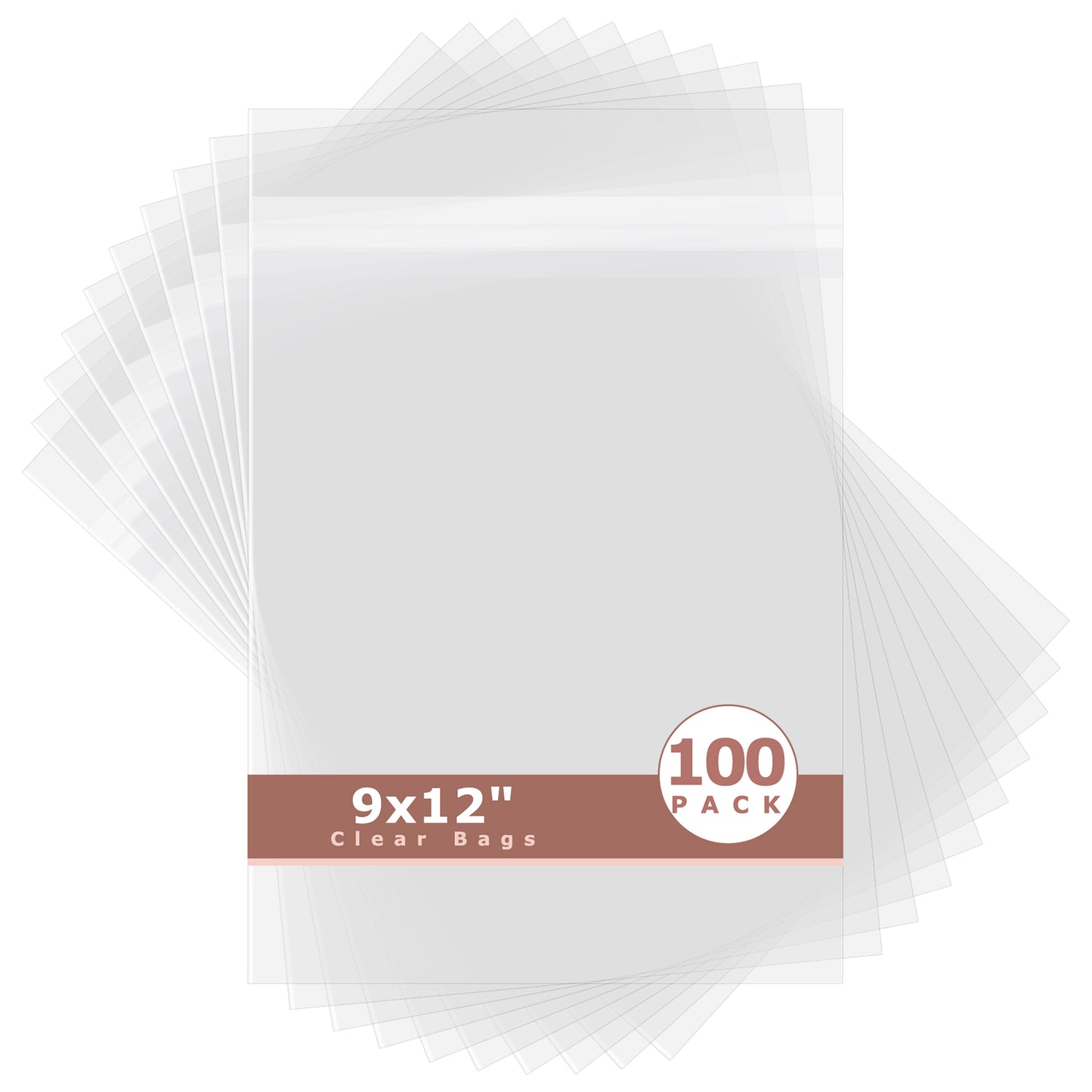 Crystal Clear Bags 100 Pack 9x12
