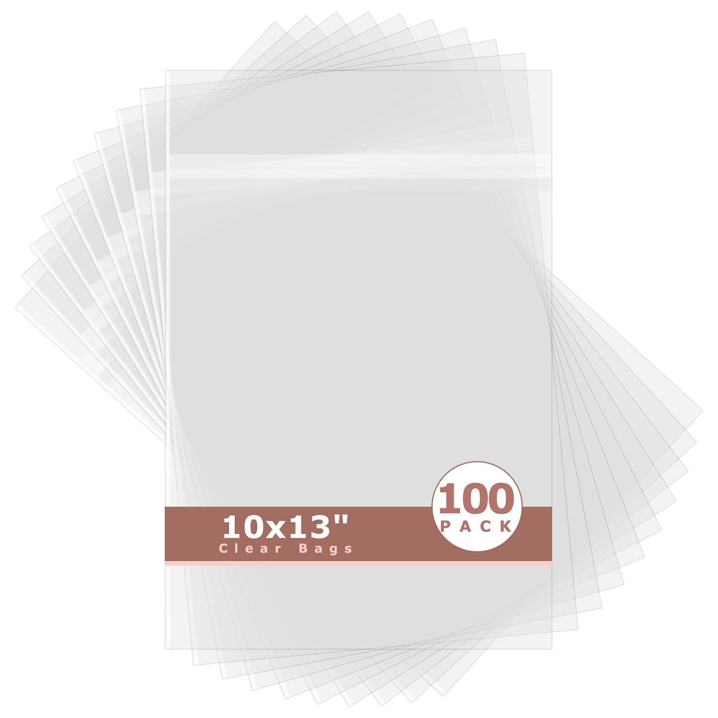 Crystal Clear Bags 100 Pack 10x13