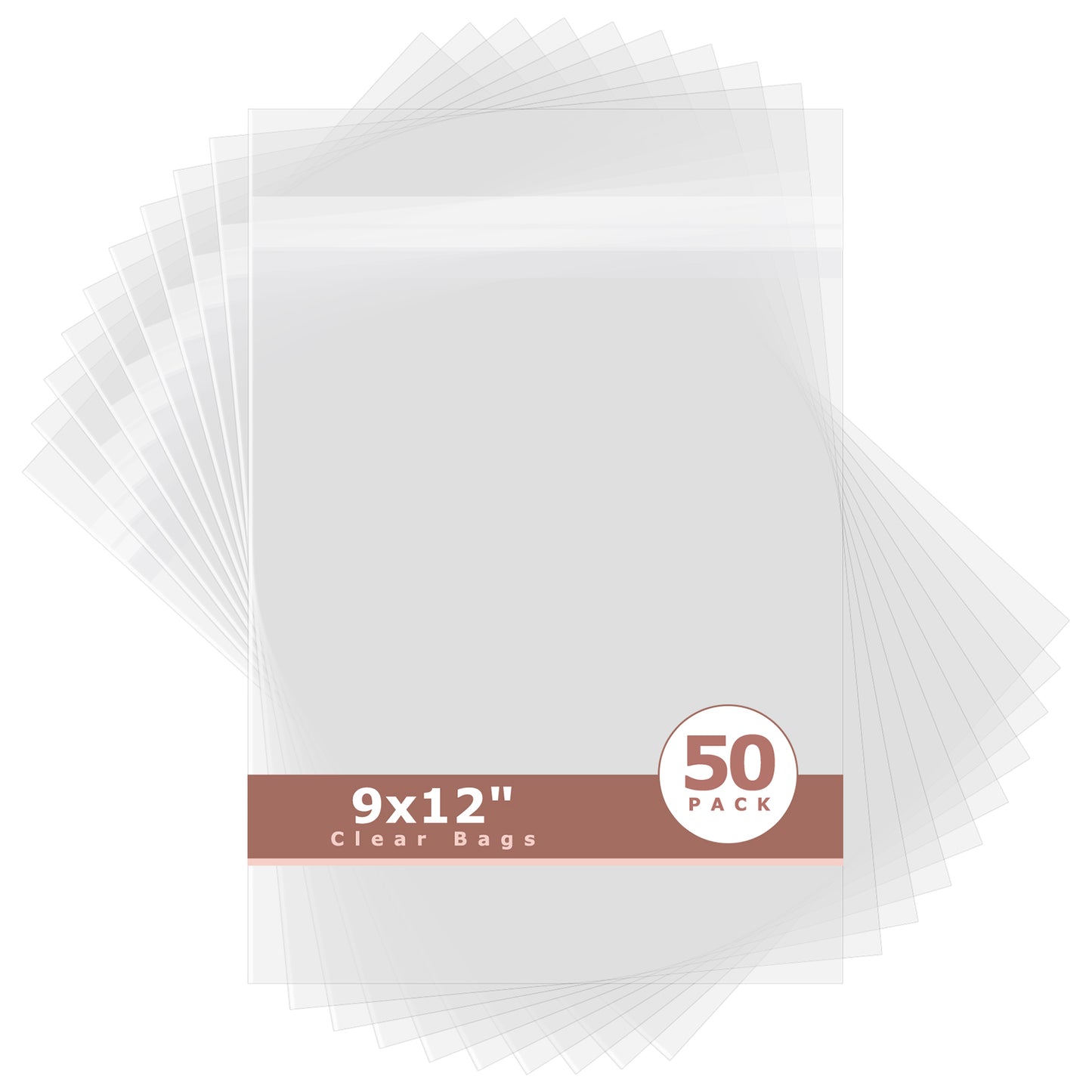Crystal Clear Bags 50 Pack 9x12