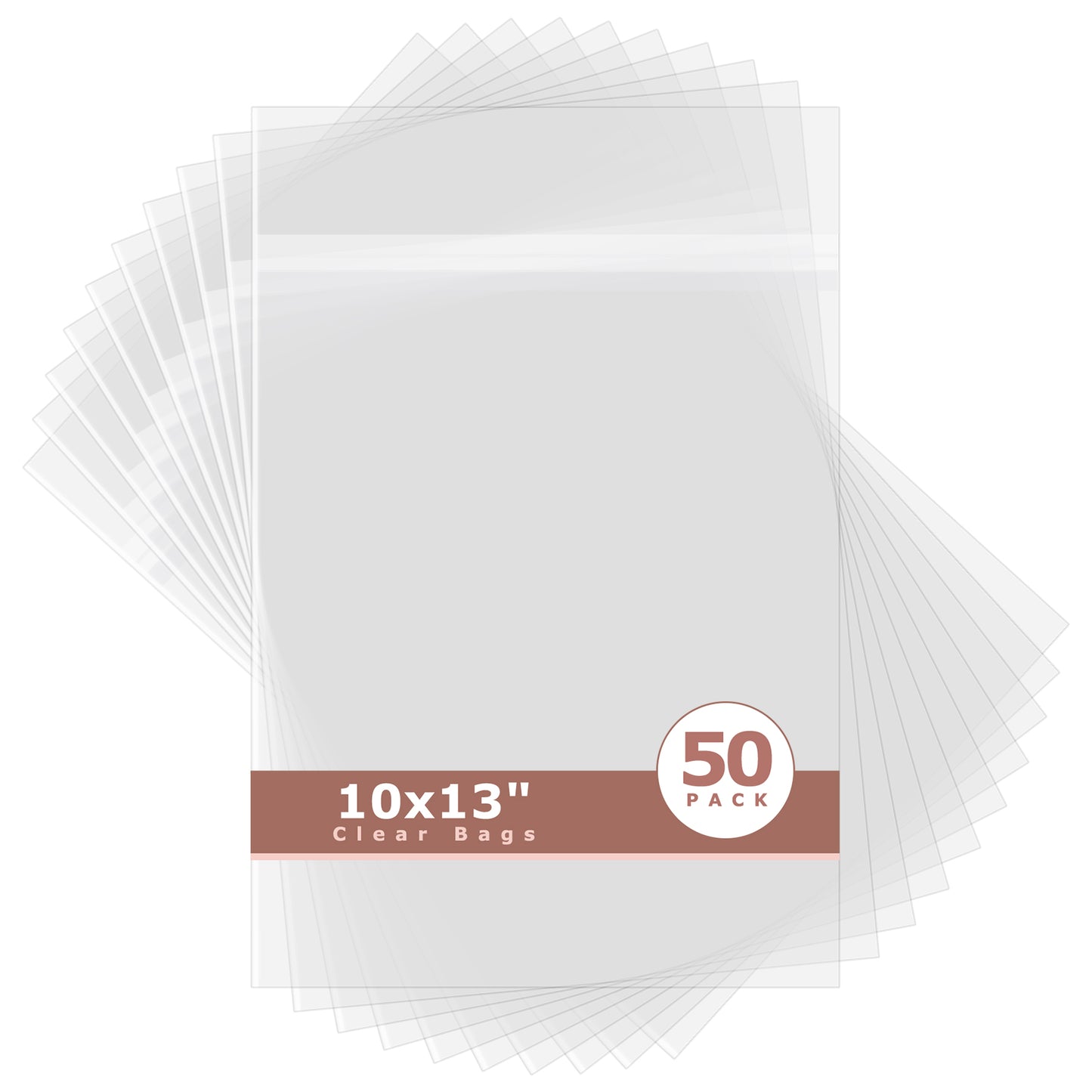 Crystal Clear Bags 50 Pack 10x13
