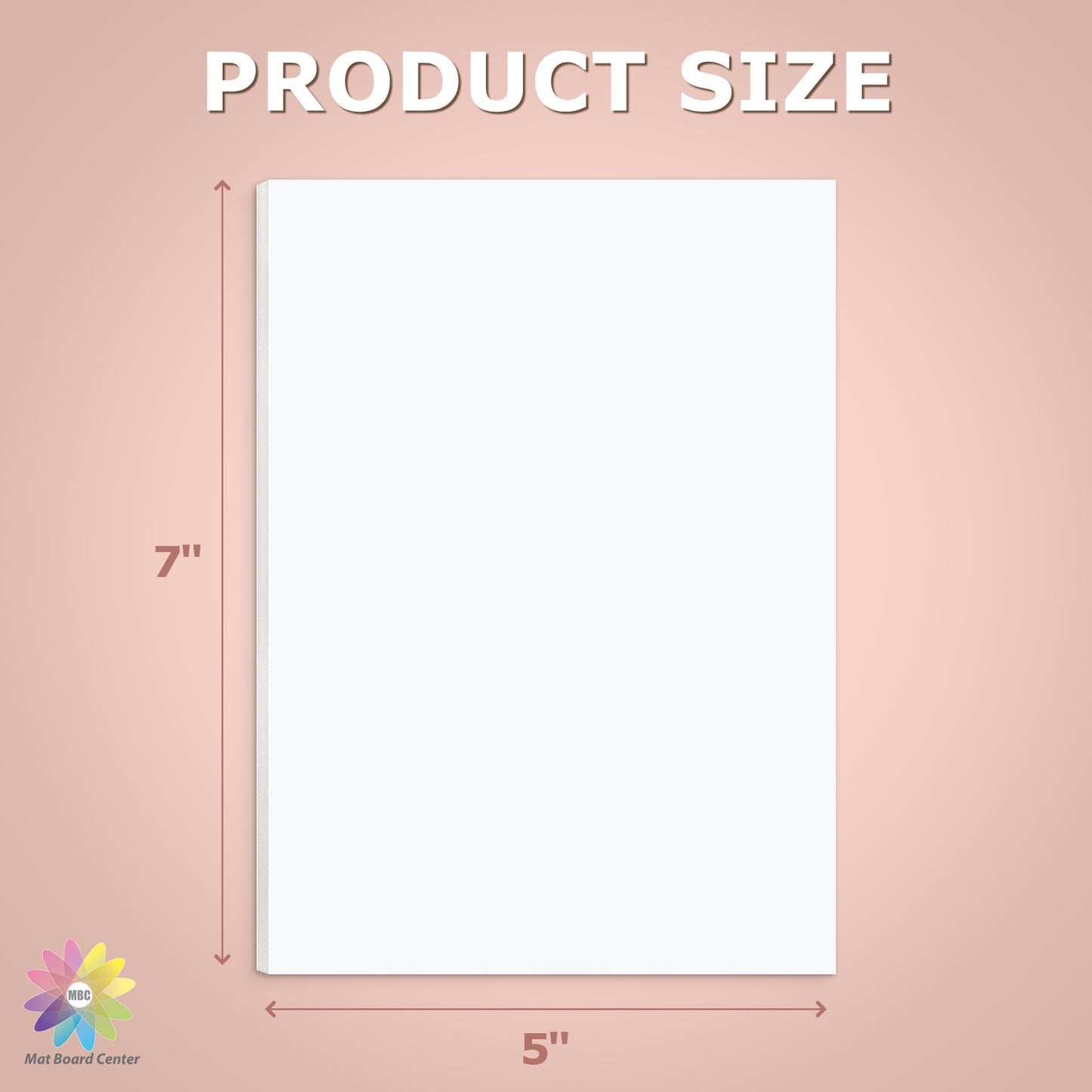 Mat Board Center, White Foam Board 1/8 inch Thick-Pack of 50