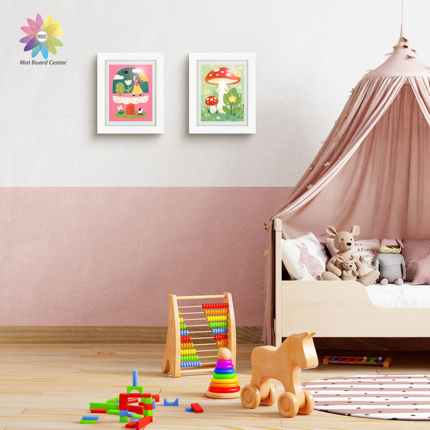 8.5x11 kids art frames with Tempered Glass White  (8 Pcs Per Box)