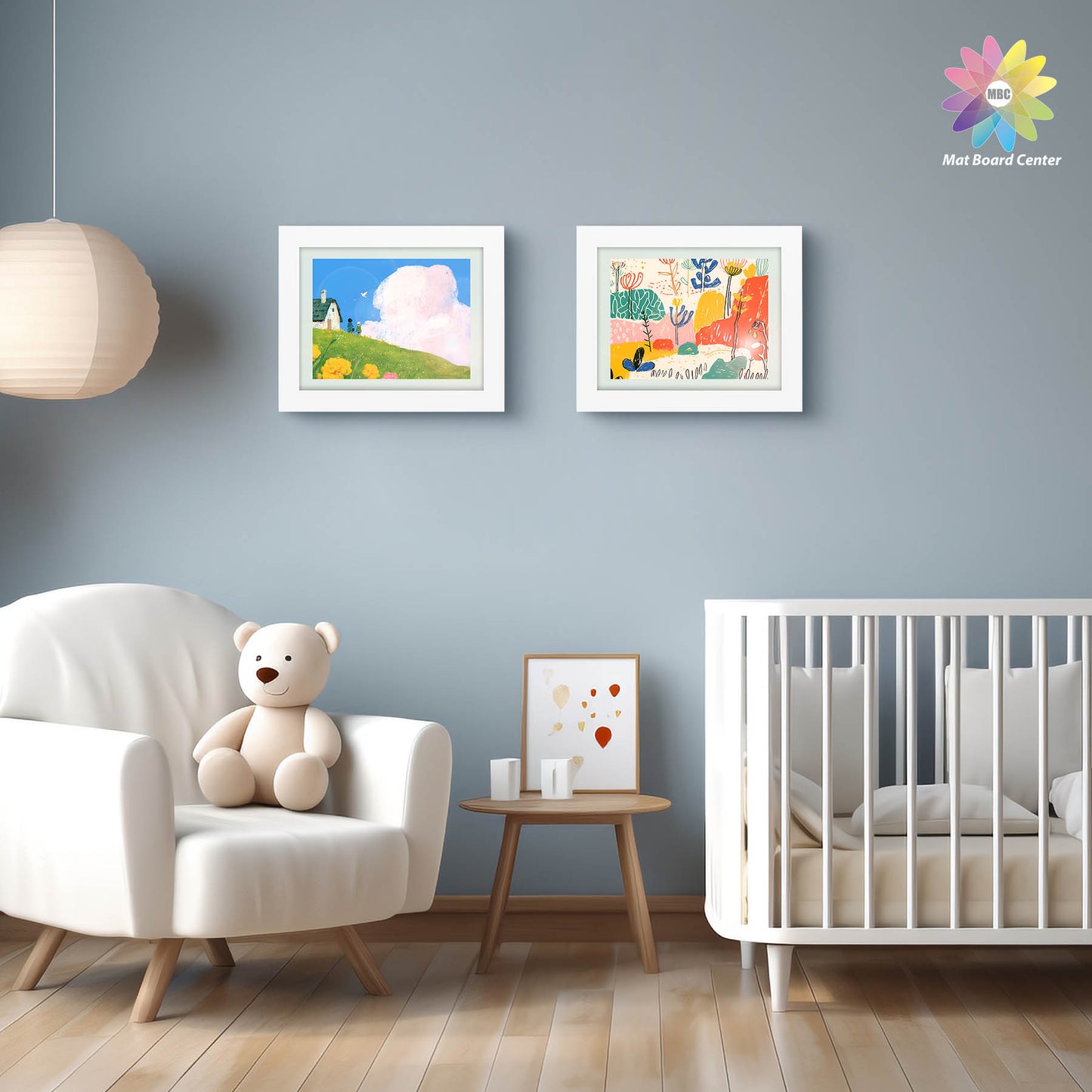 8.5x11 kids art frames with Tempered Glass White  (8 Pcs Per Box)