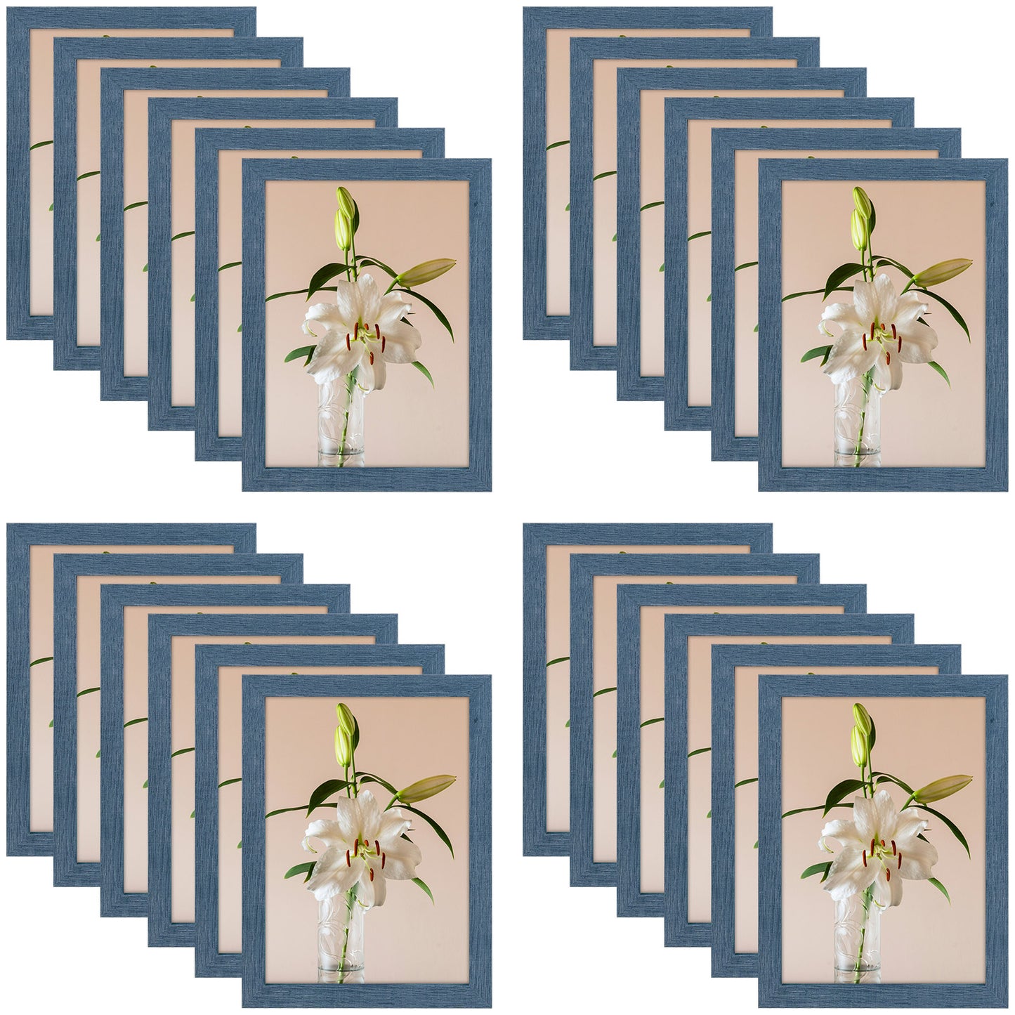 Clearance A4 Picture Frame with Plexiglass (24 Pcs Per Box) Blue