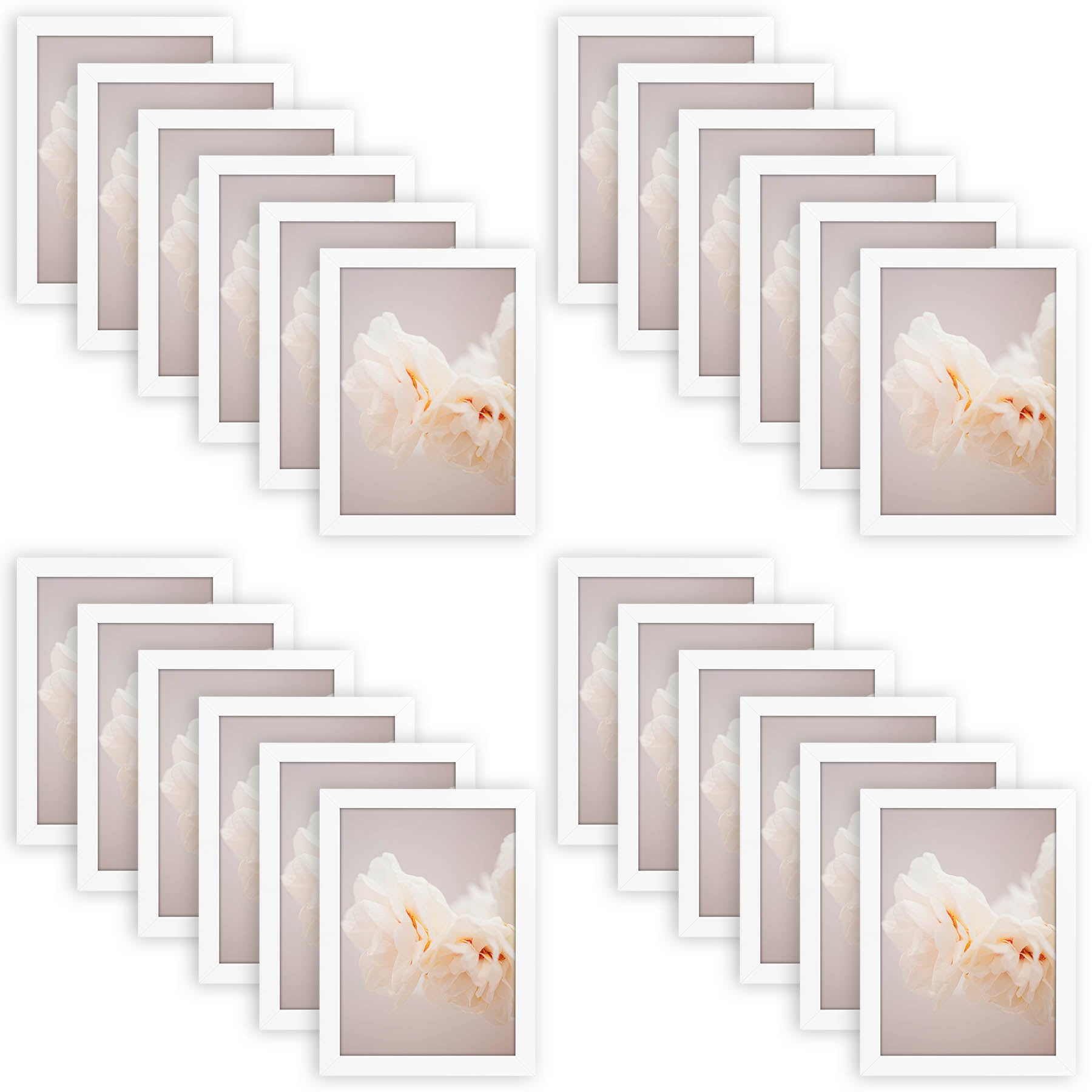 A4 Picture Frame with Plexiglass (24 Pcs Per Box) White