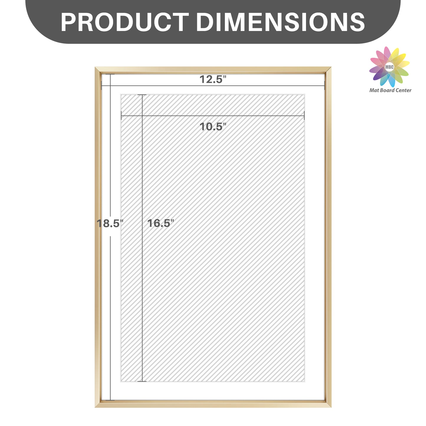 13x19 Poster Frame for 11x17 Pictures with White Mat (6 Pcs Per Box)