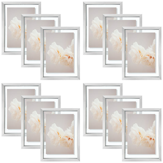 Clearance 5x7 Floating Aluminum Frame with Real Glass (12 Pcs Per Box)