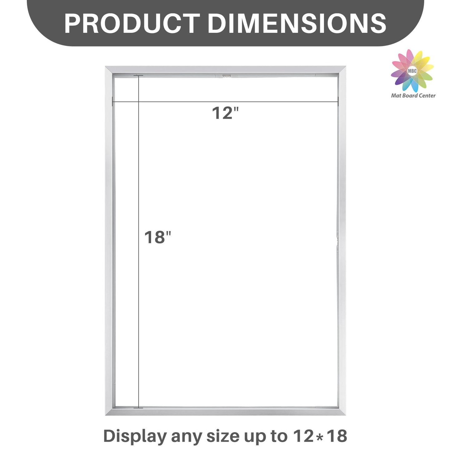 12x18 Floating Frame Displays Any Size Photo up to 12 by 18 (6 Pcs Per Box)