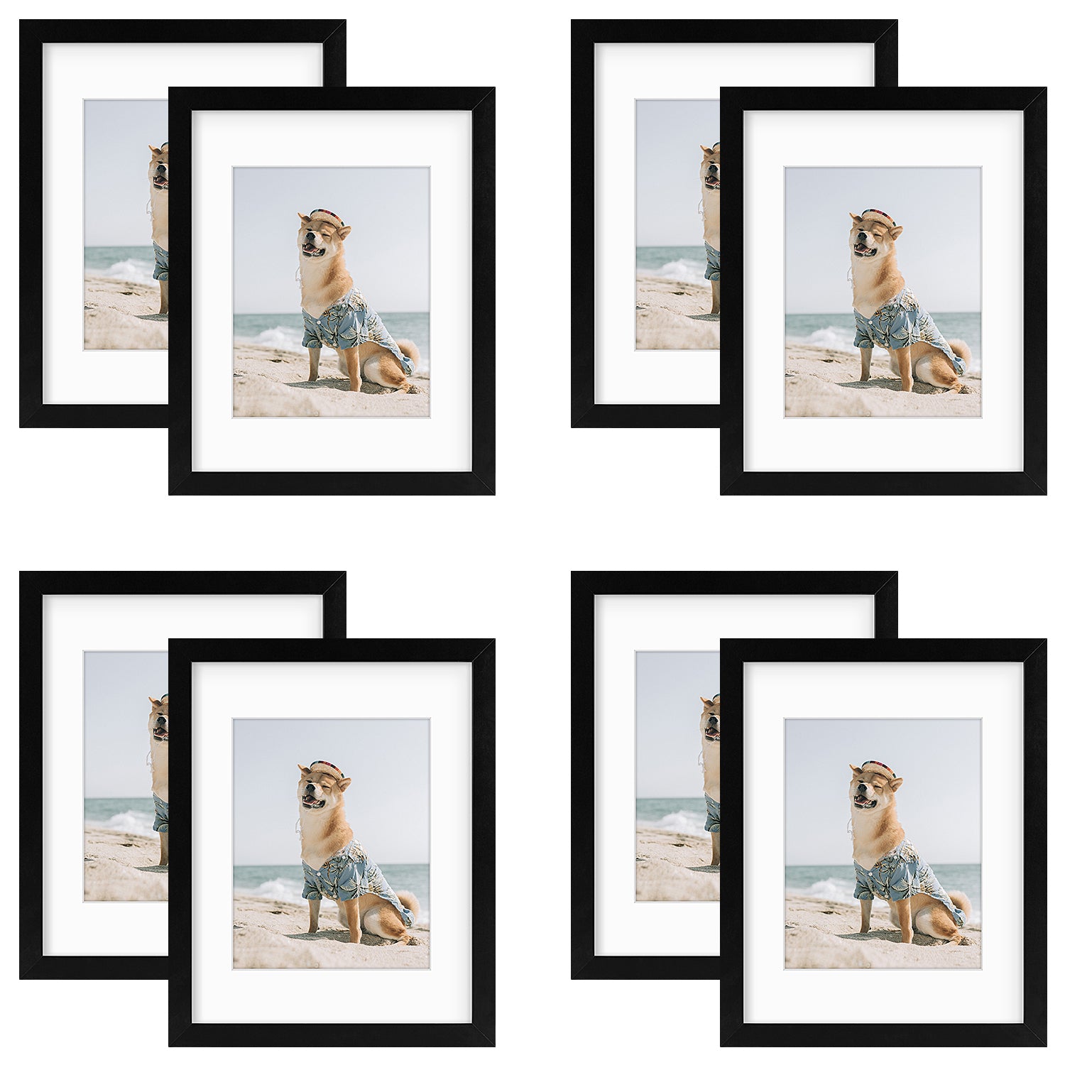 11x14 Picture Frame for 8x10 Photo (8 Pcs Per Box) Black