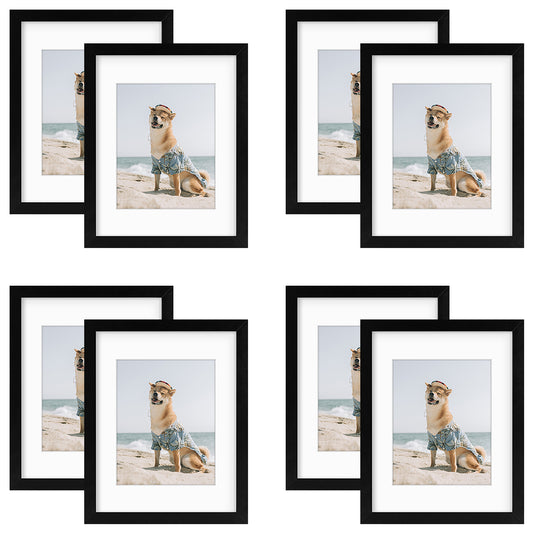 11x14 Picture Frame for 8x10 Photo (8 Pcs Per Box) Black