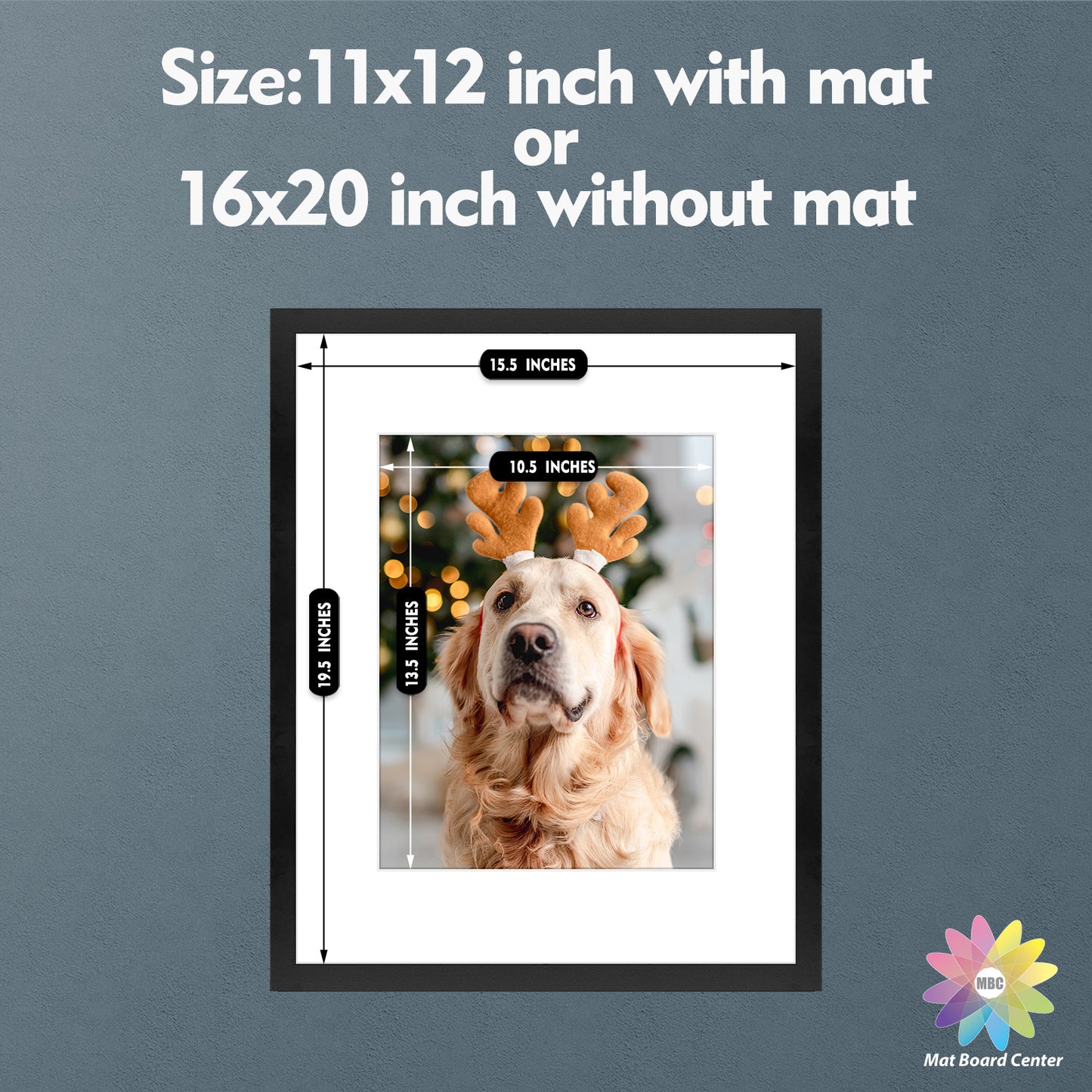 16x20 Frame for 11x14 Picture Black MDF (6 Pcs per Box)