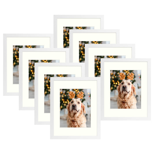 11x14 Frame for 8x10 Picture White MDF (8 Pcs per Box)