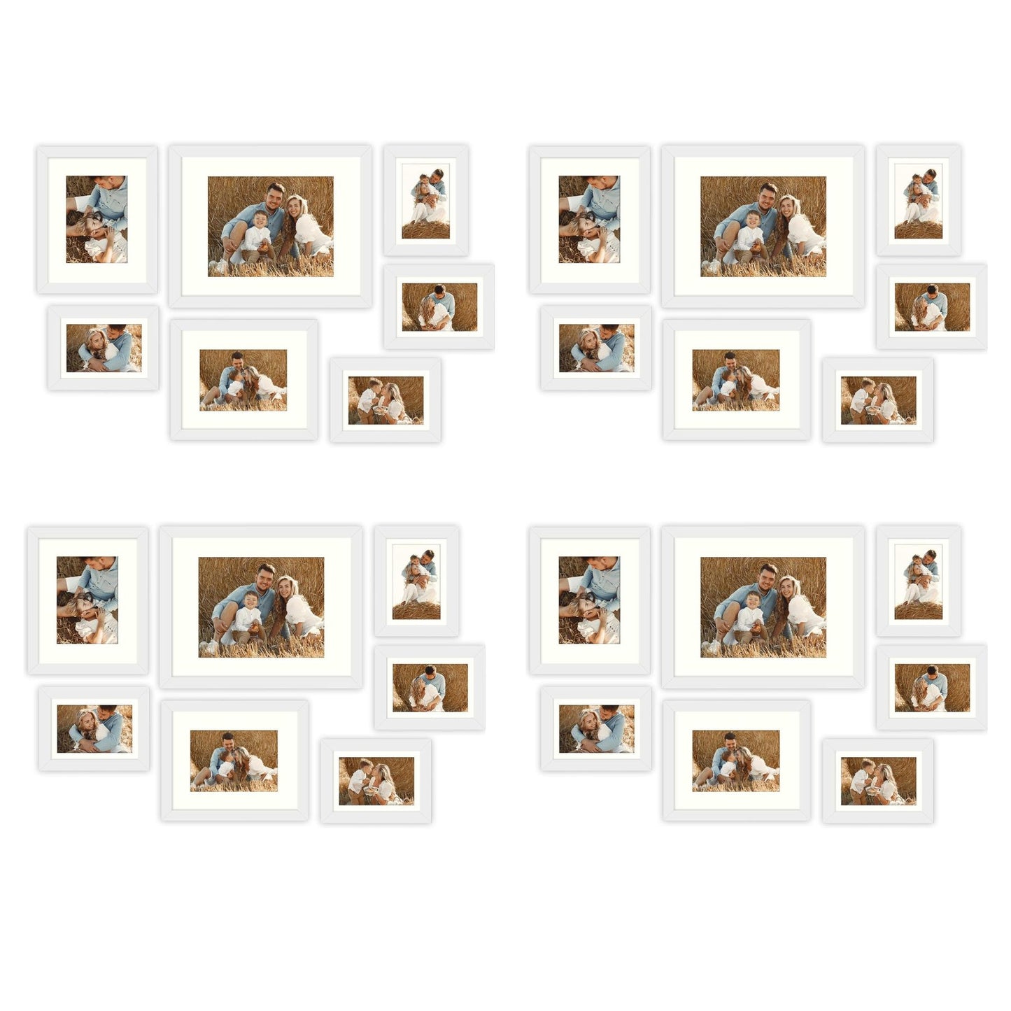 Gallery Wall Frames Set White(28 Pcs Per Box)