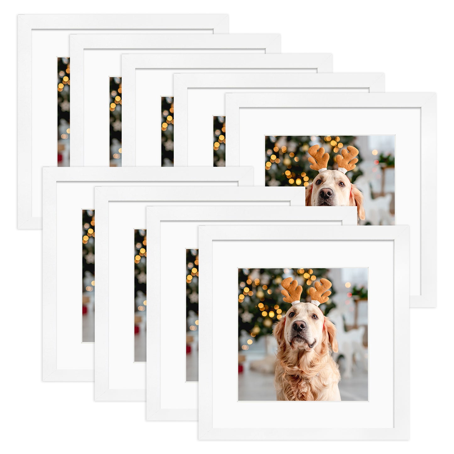 12x12 Frame for 8x8 Picture MDF (9 Pcs per Box) White