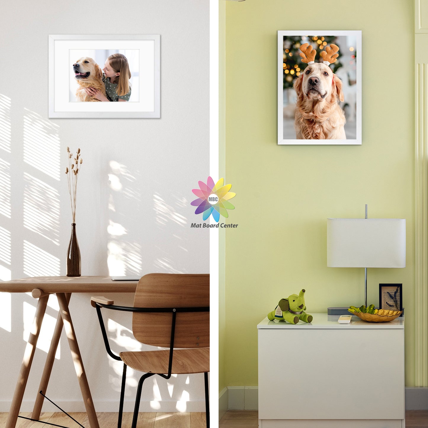 12x16 Wood Frame for 8.5x11 Picture White (8 Pcs per Box)