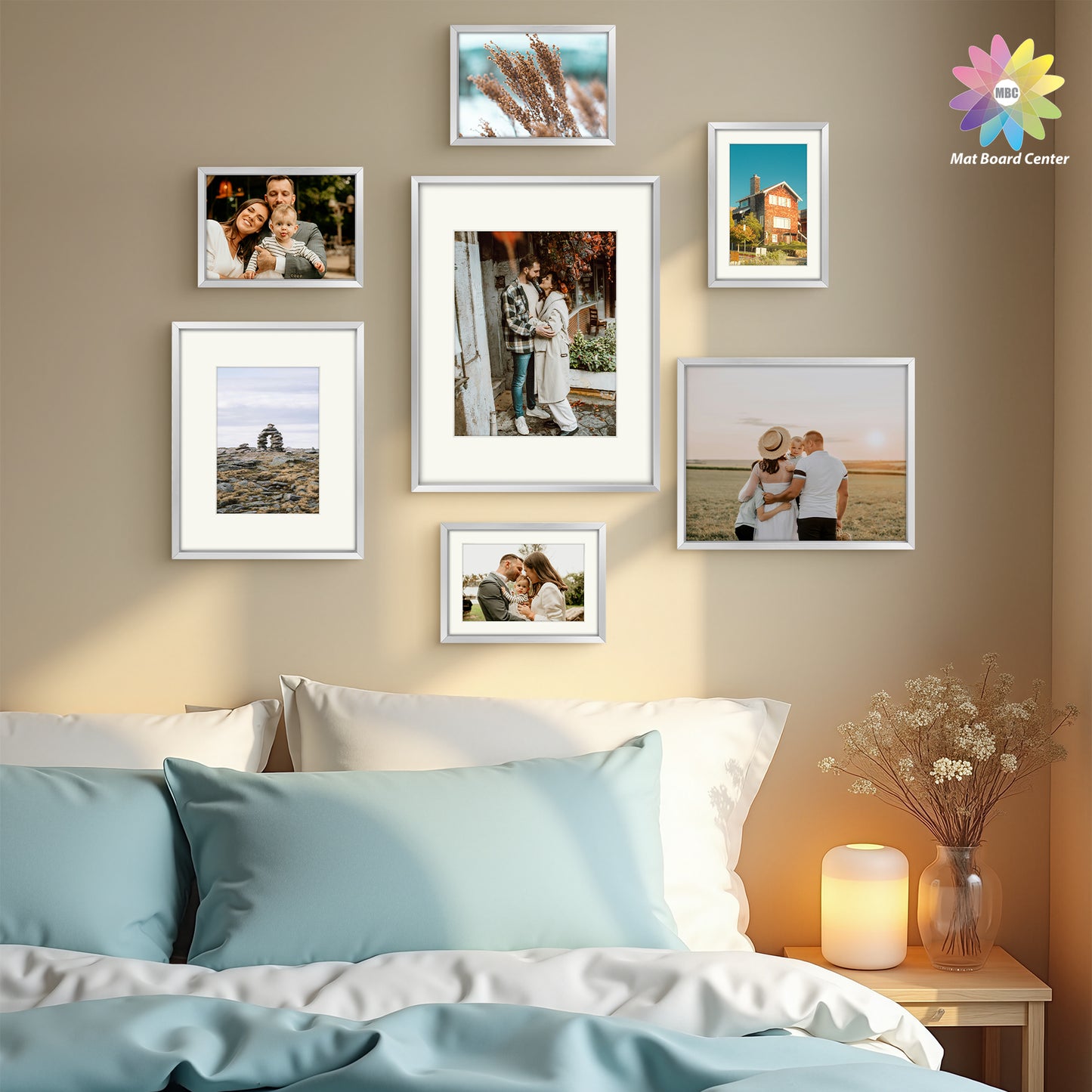 Clearance Gallery Wall frames - Display Four 11x14, Eight 8x10, and Sixteen 5x7 inch Photos (28 Pcs Per Box)