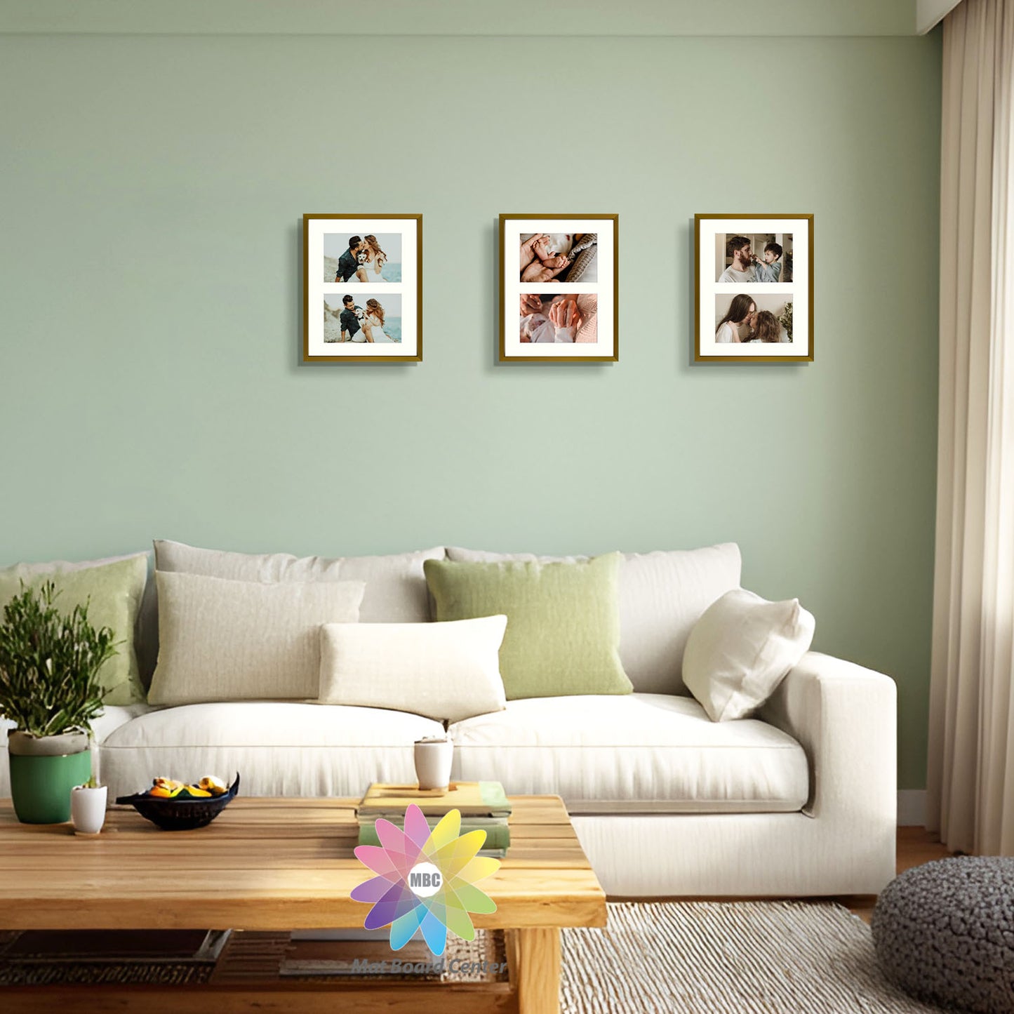 8x10 Aluminum Collage Picture Frame for Two 4x6 photos (12 Pcs per Box)