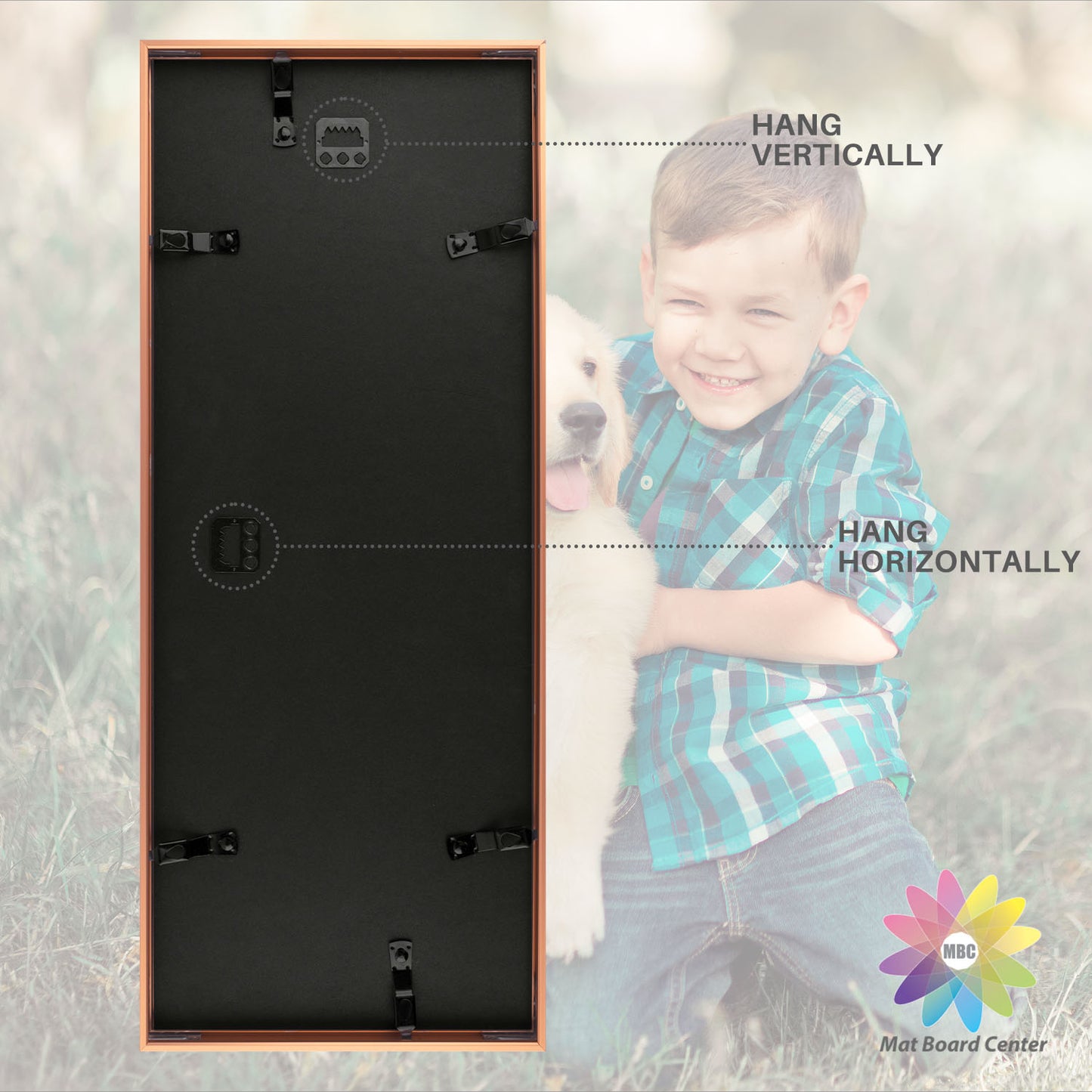 8x20 Aluminum Collage Picture Frame for Four 4x6 Photos (6 Pcs Per Box)