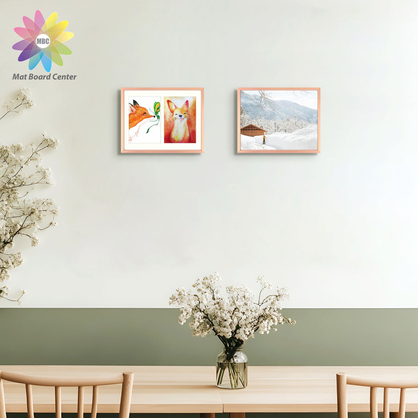 8.5x11 Aluminum Collage Picture Frame for Two 5x7 Photos (8 Pcs per Box)