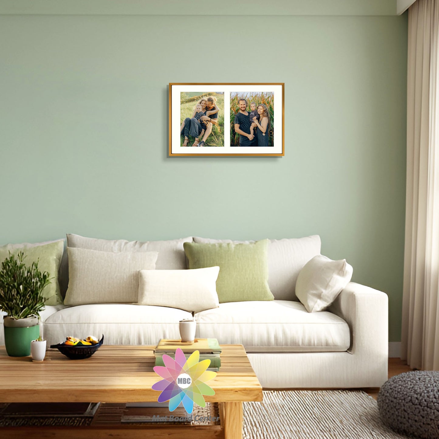 12x19 Aluminum Collage Picture Frame for Two 8x10 Photos (6 Pcs per Box)