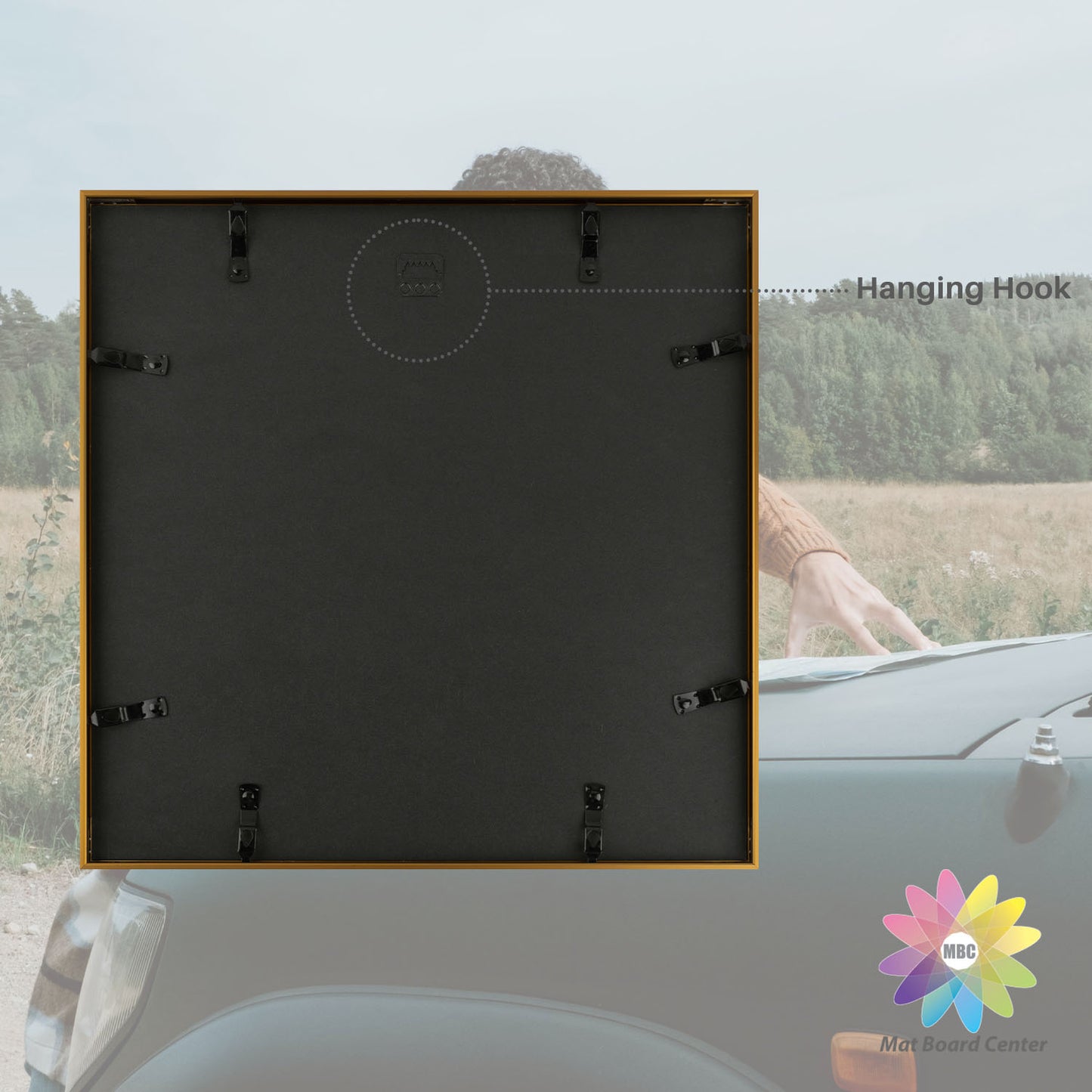 16x16 Aluminum Collage Picture Frame for Nine 4x4 Photos (6 Pcs per Box)