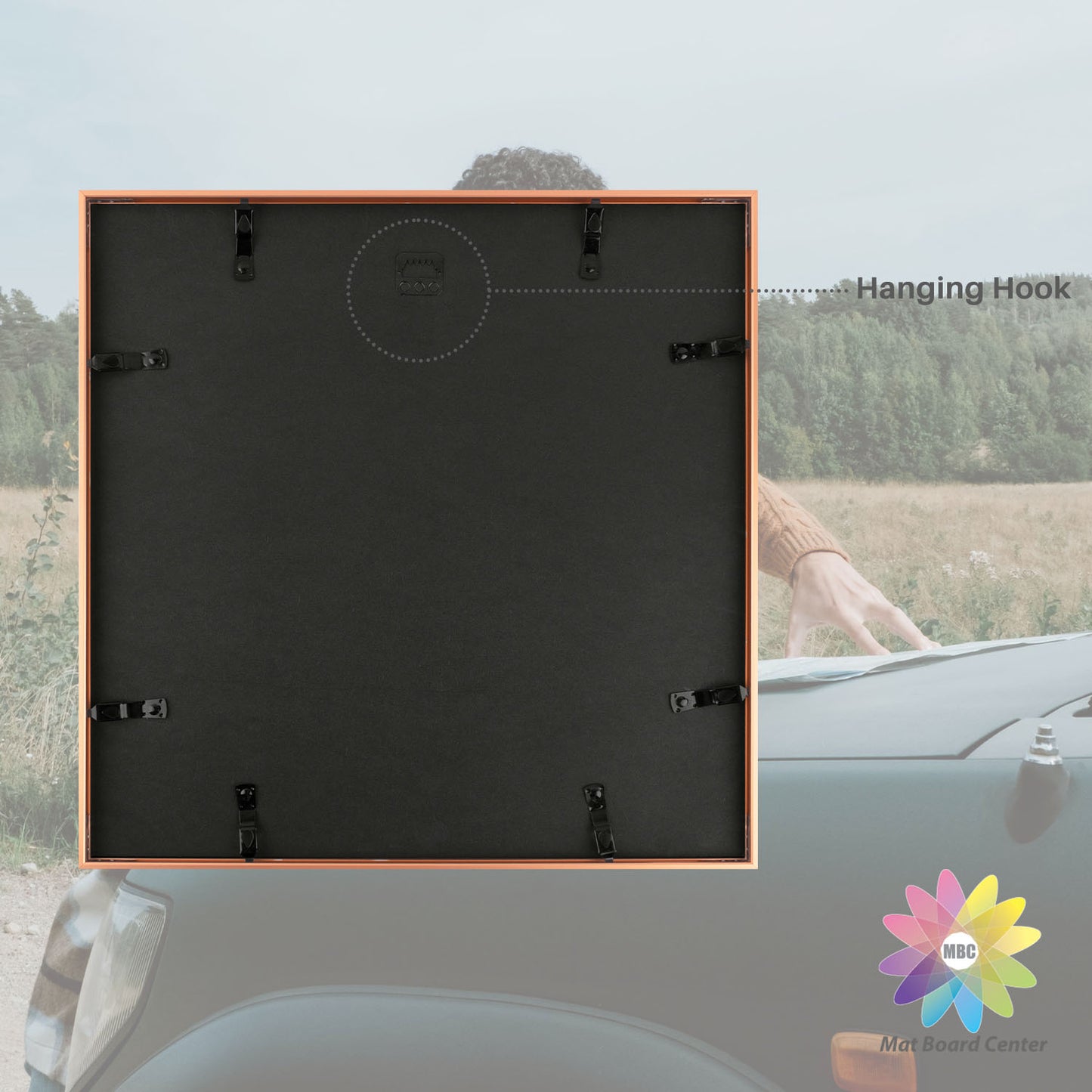 16x16 Aluminum Collage Picture Frame for Nine 4x4 Photos (6 Pcs per Box)