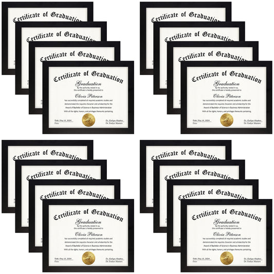 8.5x11 Picture Frame with Real Glass (16 Pcs Per Box)