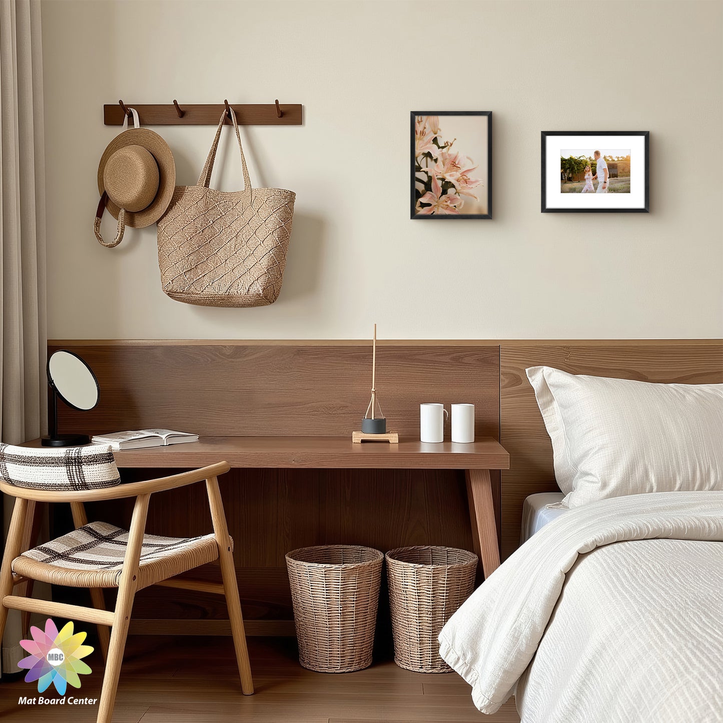 Clearance 6x8 Aluminum Picture Frame Displays 4x6 Photos with White Mat and Real Glass (12 Pcs Per Box)