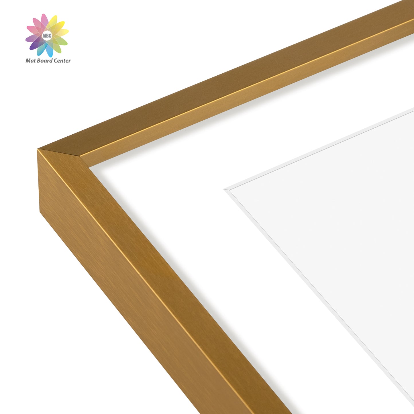 Clearance 8x10 Aluminum Picture Frame Displays 5x7 Photos with White Mat and Real Glass Bronze（12 Pcs Per Box）