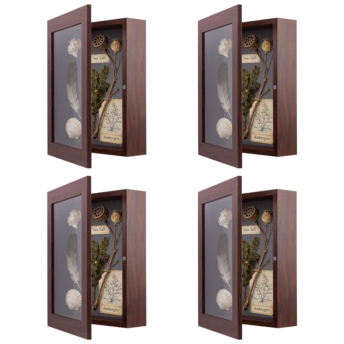 Clearance 8.5x11 Shadow Box Picture Frame (4 Pcs Per Box) Brown