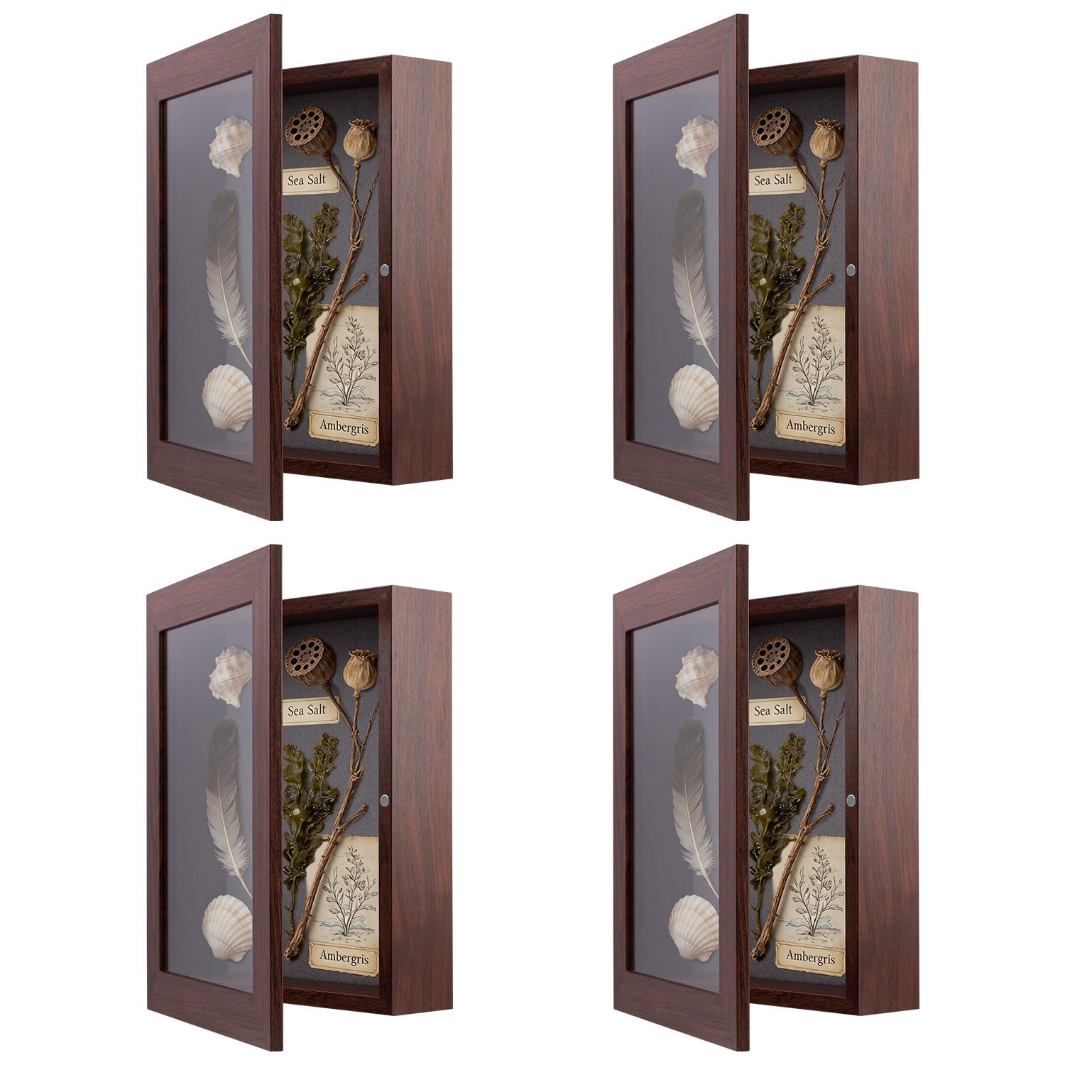 Clearance 8.5x11 Shadow Box Picture Frame (4 Pcs Per Box) Brown