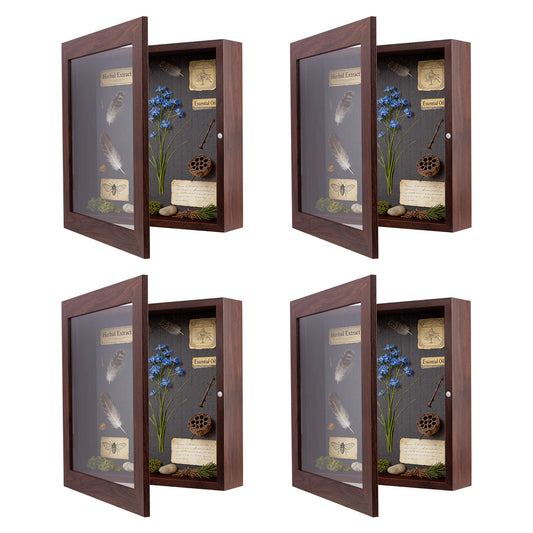 Clearance 11x11 Shadow Box Picture Frame (4 Pcs Per Box) Brown