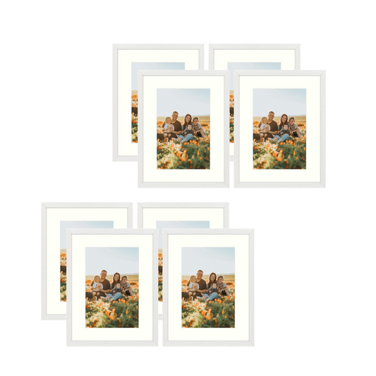 BOGO 12x16 Picture Frame for 8x12 Photo White (8 Pcs Per Box)