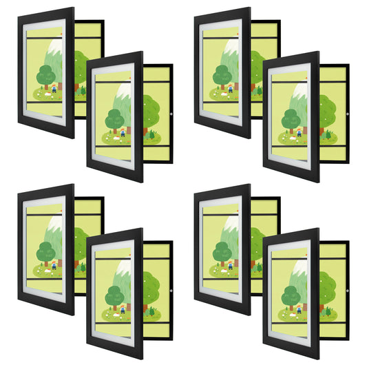 10x12.5 Kids Art Frames (8 Pcs Per Box) Black