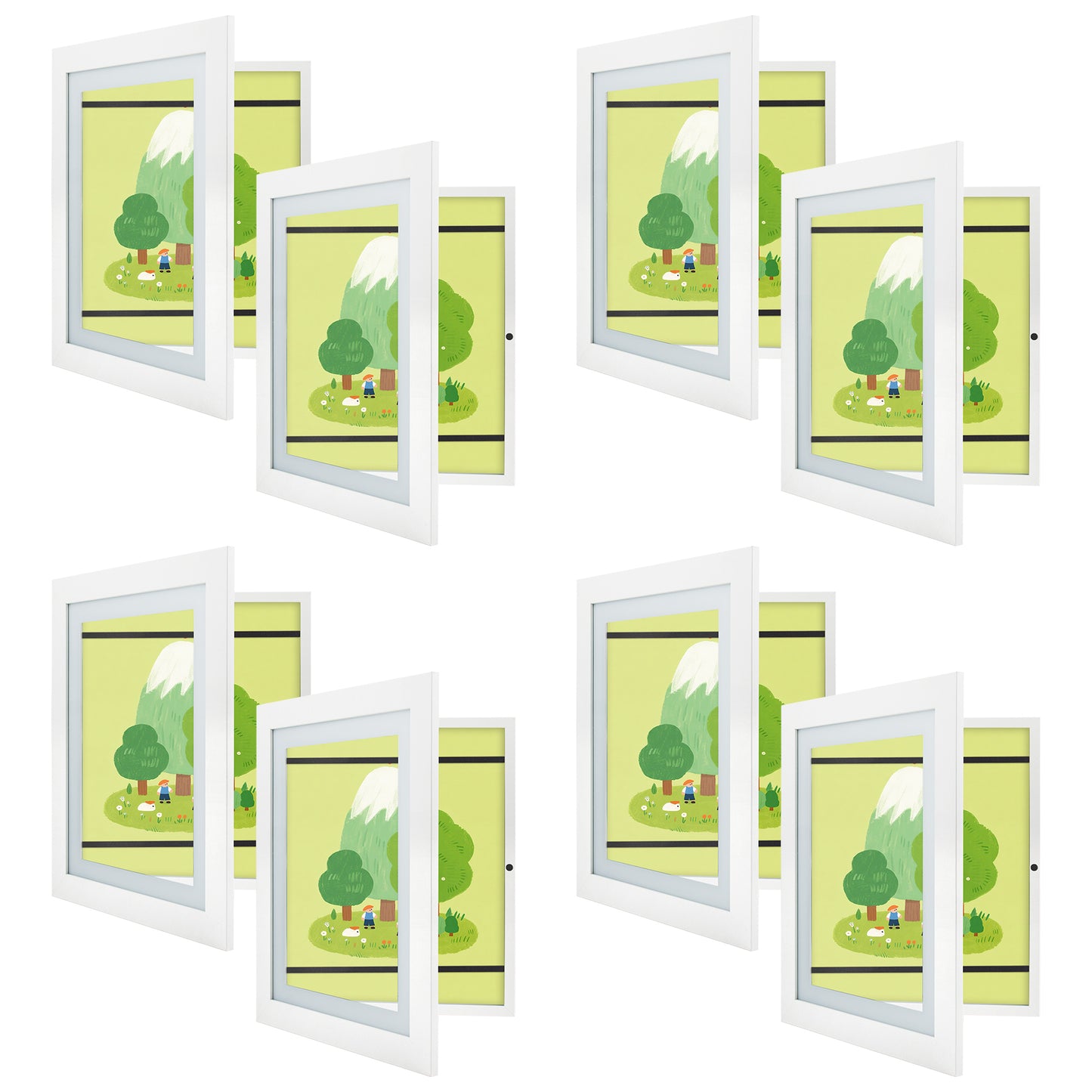 10x12.5 Kids Art Frames (8 Pcs Per Box) White