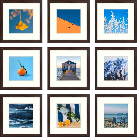 12x12 Picture Frame with White Mat for 8x8 Photo (9 Pcs Per Box)