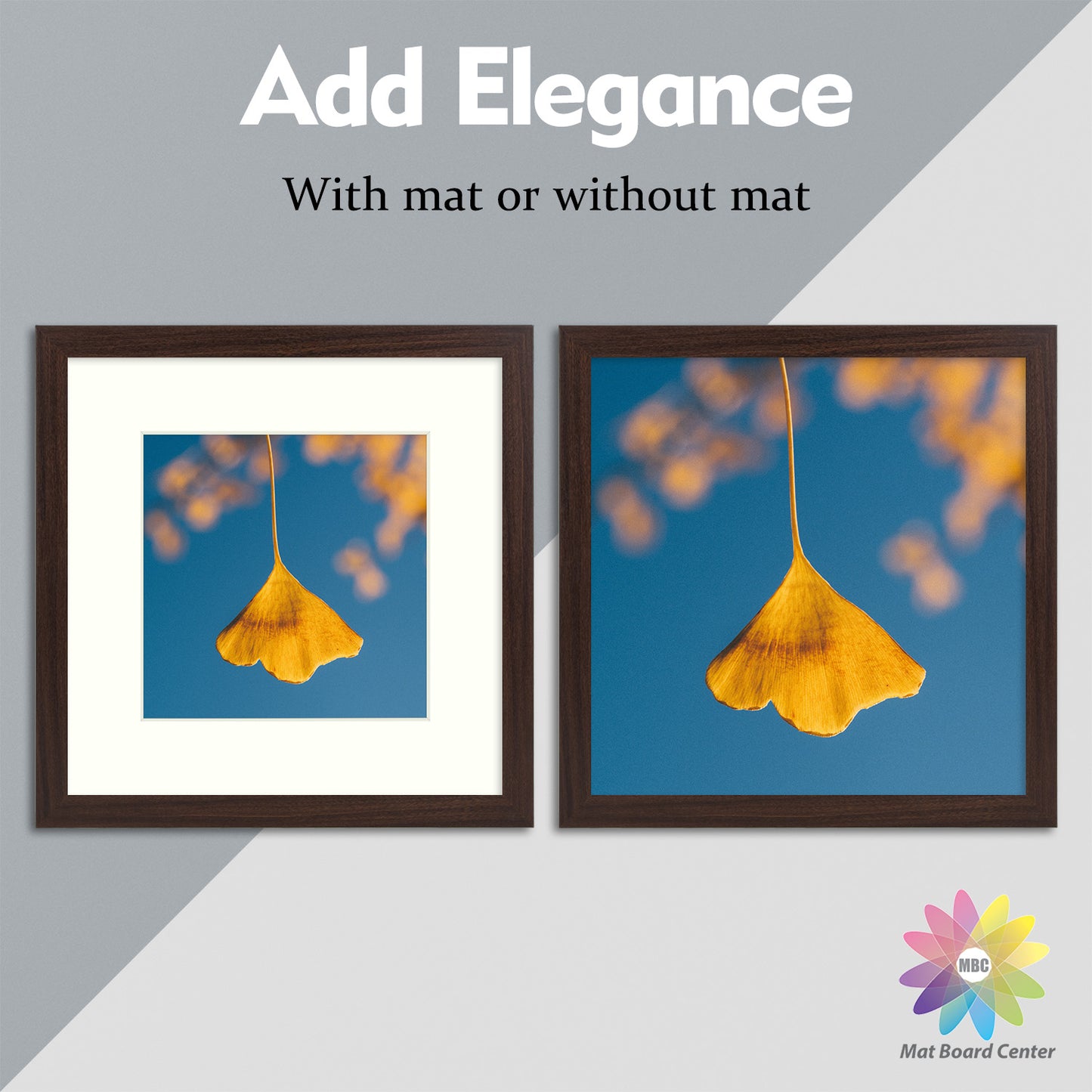 12x12 Picture Frame with White Mat for 8x8 Photo (9 Pcs Per Box)