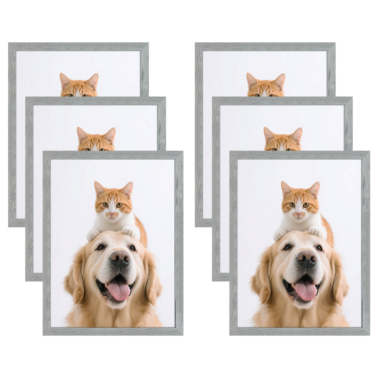 Clearance 18x24 MDF Picture Frame with Plexiglass Grey (6 Pcs Per Box)