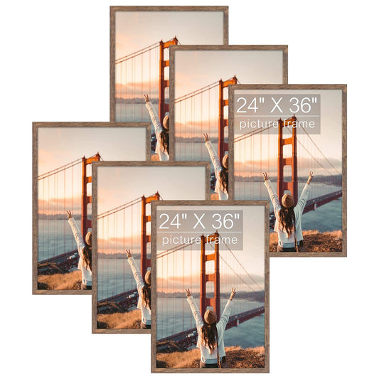 BOGO 24x36 Picture Frame Brown (6 Pcs Per Box)
