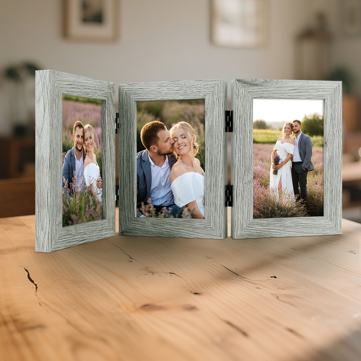 Three Picture Frame for Three 4x6 Pictures (8 Pcs per Box)