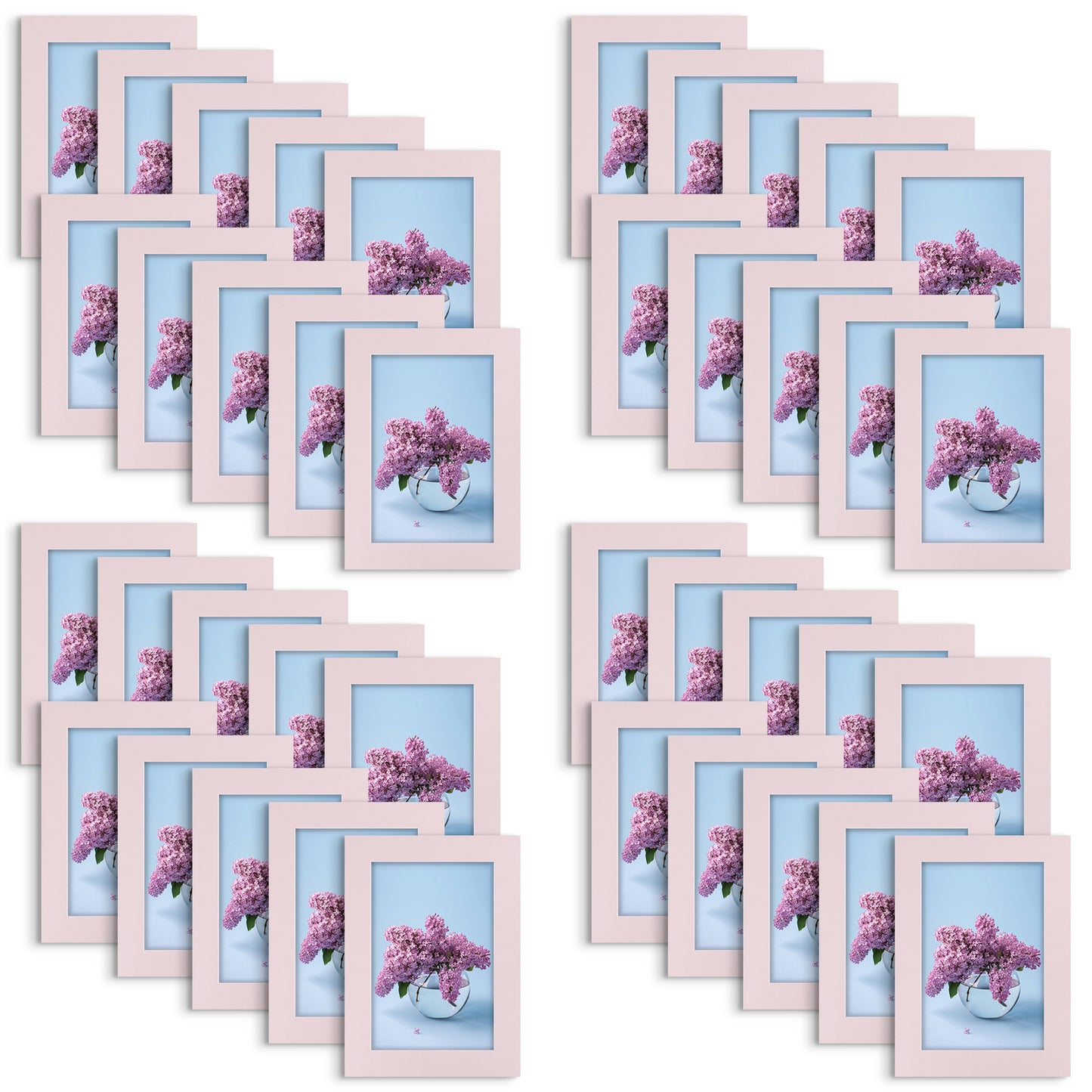 4x6 Picture Frames Pink (40 Pcs Per Box)