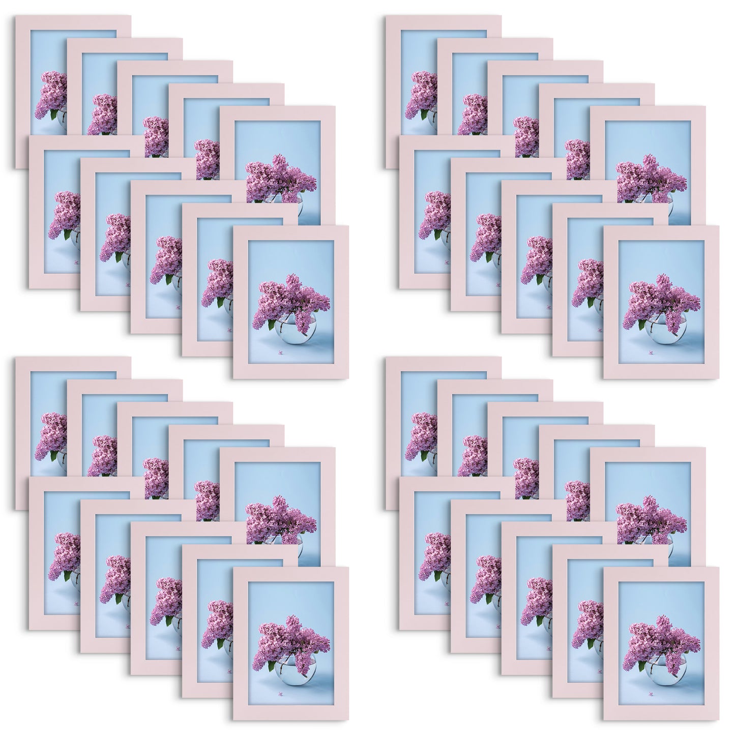 5x7 Picture Frames Pink (40 Pcs Per Box)