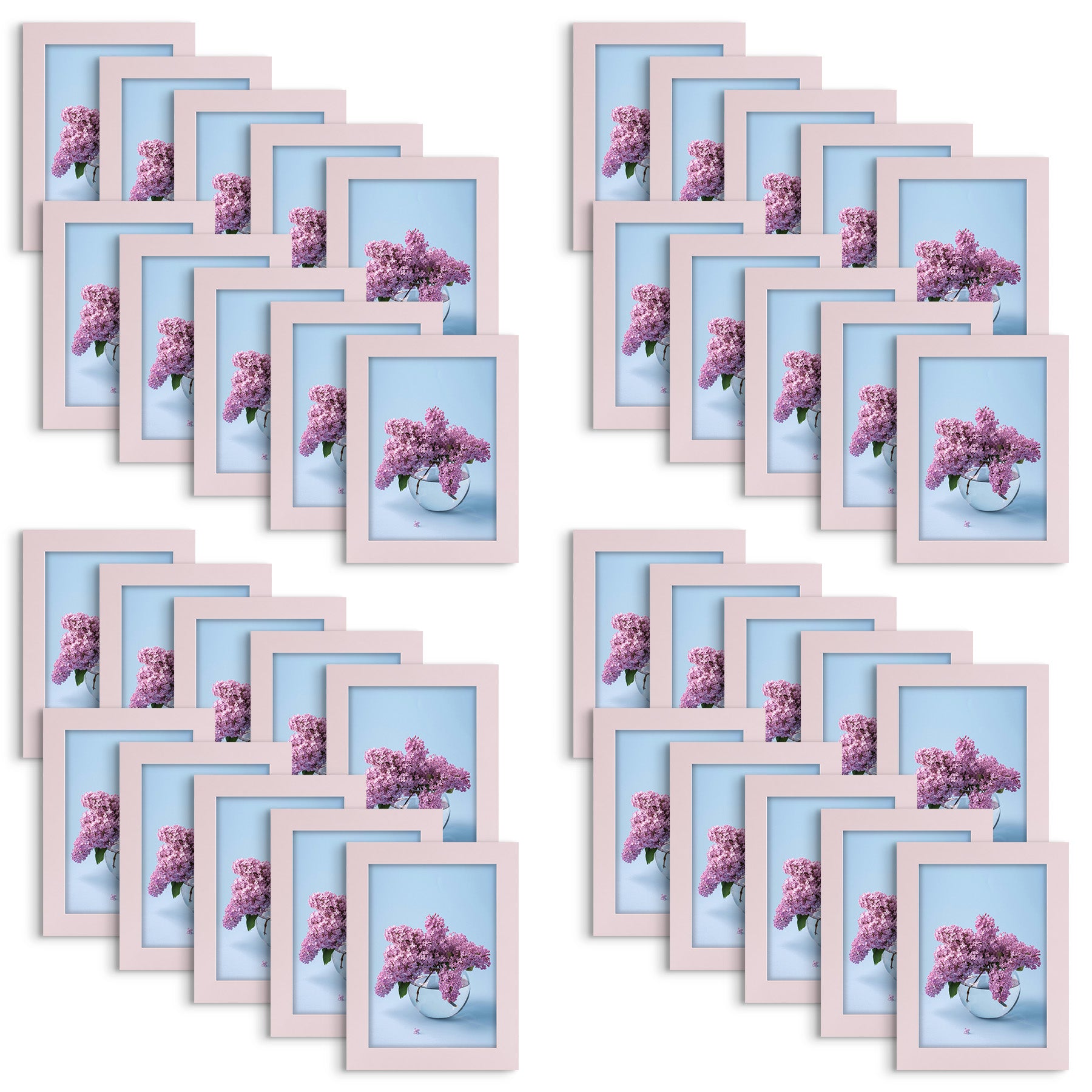 5x7 Picture Frames Pink (40 Pcs Per Box)