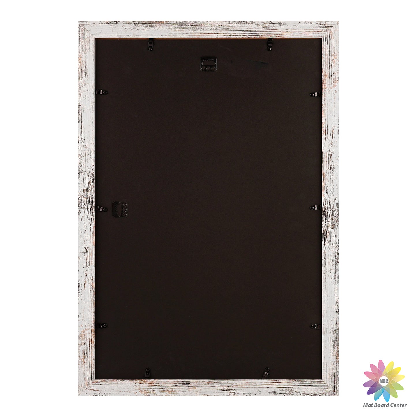 Clearance 16x24 MDF Picture Frame with Plexiglass Distressed White (6 Pcs Per Box)