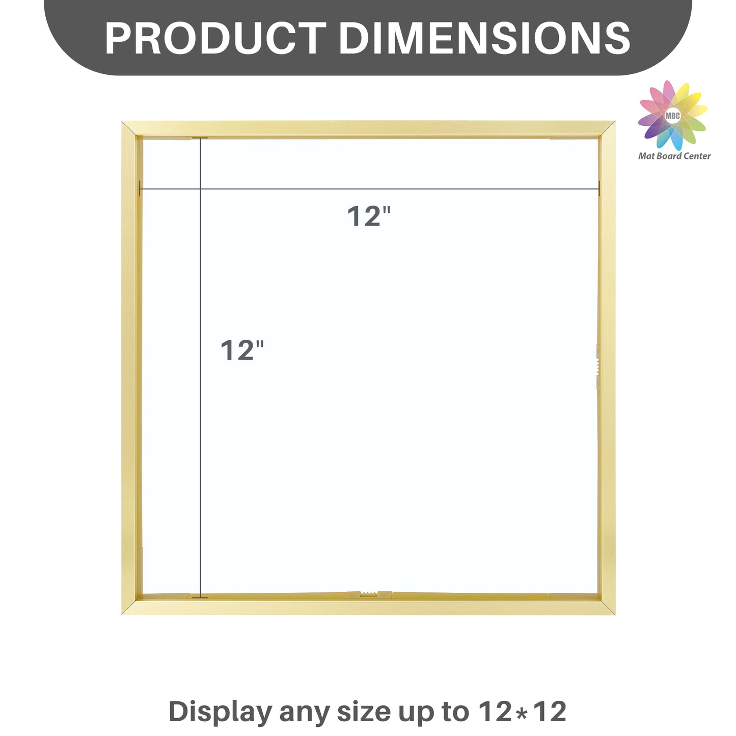 12x12 Floating Frame Displays Any Size Photo up to 12 by 12 (6 Pcs Per Box)